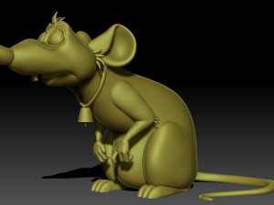 Rat 3D print model Model Cetak 3D