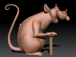Old Rat 3D print model 3D Print Model