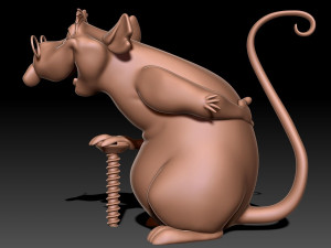 Old Rat 3D print model 3D Print Model
