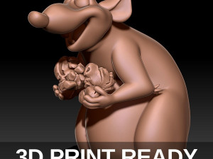 Rat 3D print model Modello di stampa 3D