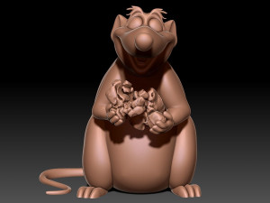 Rat 3D print model 3D Baskı Modeli