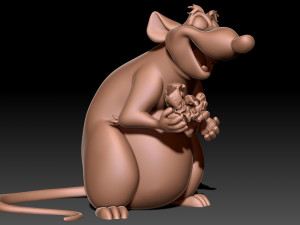 Rat 3D print model 3D Baskı Modeli