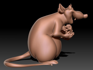 Rat 3D print model 3D Baskı Modeli