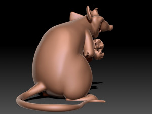 Rat 3D print model 3D Baskı Modeli