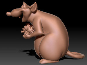 Rat 3D print model 3D Baskı Modeli