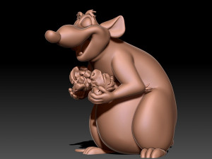 Rat 3D print model 3D Baskı Modeli