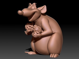 Rat 3D print model 3D Baskı Modeli