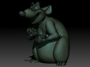 Rat 3D print model 3D Baskı Modeli