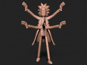 Rick and Morty 3D Print Model