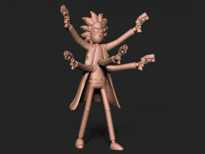 Rick and Morty 3D Print Model