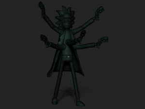 Rick and Morty 3D Print Model