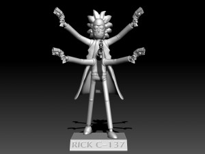 Rick Sanchez - Rick and Morty 3D Print Model