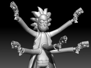 Rick Sanchez - Rick and Morty Model do druku 3D
