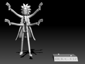 Rick Sanchez - Rick and Morty Model do druku 3D