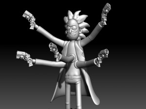 Rick Sanchez - Rick and Morty Model do druku 3D