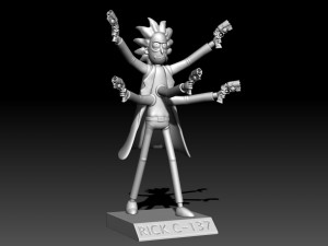 Rick Sanchez - Rick and Morty Model do druku 3D