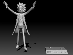 Rick Sanchez - Rick and Morty Modelo de impresión 3D