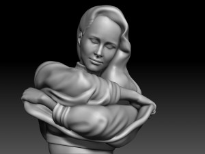 Sexy Woman 3d sculpt Model do druku 3D