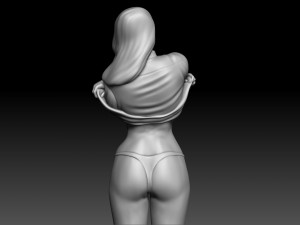 Sexy Woman 3d sculpt Model do druku 3D