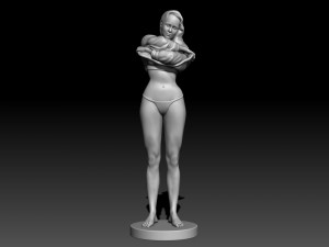 Sexy Woman 3d sculpt Model do druku 3D