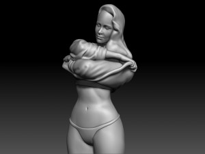 Sexy Woman 3d sculpt Model do druku 3D
