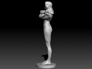 Sexy Woman 3d sculpt Model do druku 3D