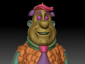Fred Flintstone 3D Baskı Modeli