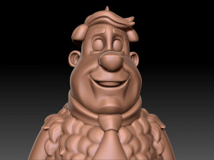 Fred Flintstone 3D Druckmodell