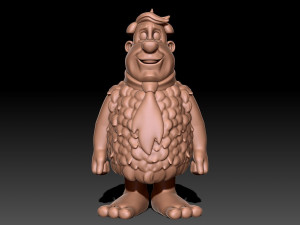 Fred Flintstone 3D Druckmodell