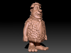 Fred Flintstone 3D Druckmodell
