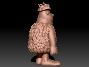 Fred Flintstone 3D Druckmodell