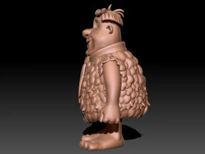 Fred Flintstone 3D Print Model