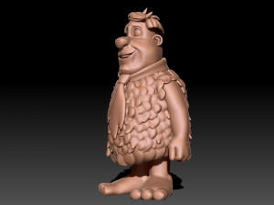 Fred Flintstone 3D Druckmodell