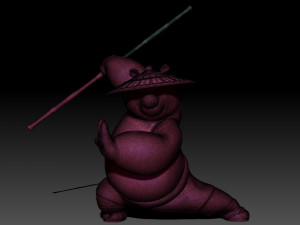 Kung Fu Panda Po 3D Baskı Modeli