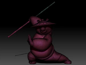 Kung Fu Panda Po 3D Print Model