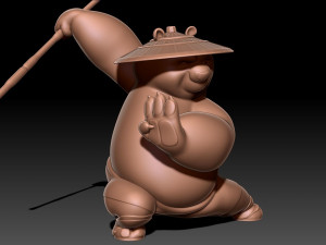 Kung Fu Panda Po 3D Baskı Modeli