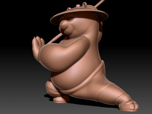 Kung Fu Panda Po 3D Baskı Modeli