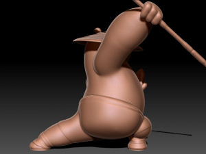 Kung Fu Panda Po 3D Baskı Modeli