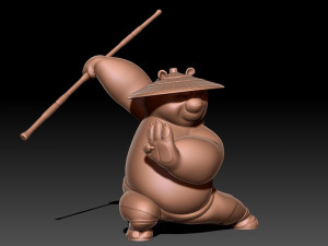 Kung Fu Panda Po 3D Baskı Modeli