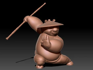 Kung Fu Panda Po 3D Print Model