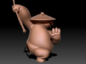 Kung Fu Panda Po 3D Baskı Modeli