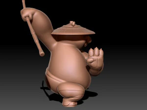 Kung Fu Panda Po 3D Print Model