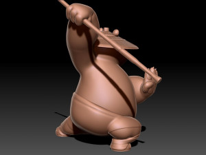 Kung Fu Panda Po 3D Baskı Modeli