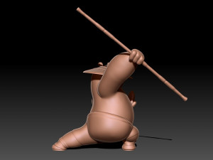 Kung Fu Panda Po 3D Baskı Modeli