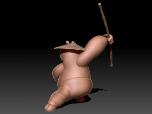 Kung Fu Panda Po 3D Baskı Modeli