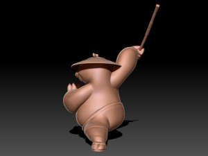 Kung Fu Panda Po 3D Baskı Modeli