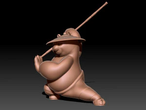 Kung Fu Panda Po 3D Print Model