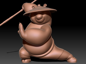 Kung Fu Panda Po 3D Baskı Modeli