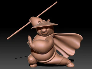 Kung Fu Panda Po 3D Print Model