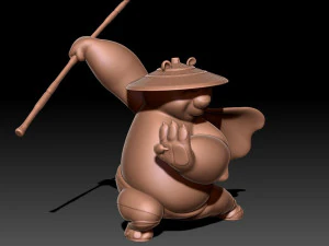Kung Fu Panda Po 3D Print Model